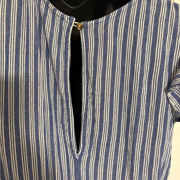 American Eagle Blue Striped Wrap Short Summer‎ Mini Dress Size Small - Picture 10 of 13